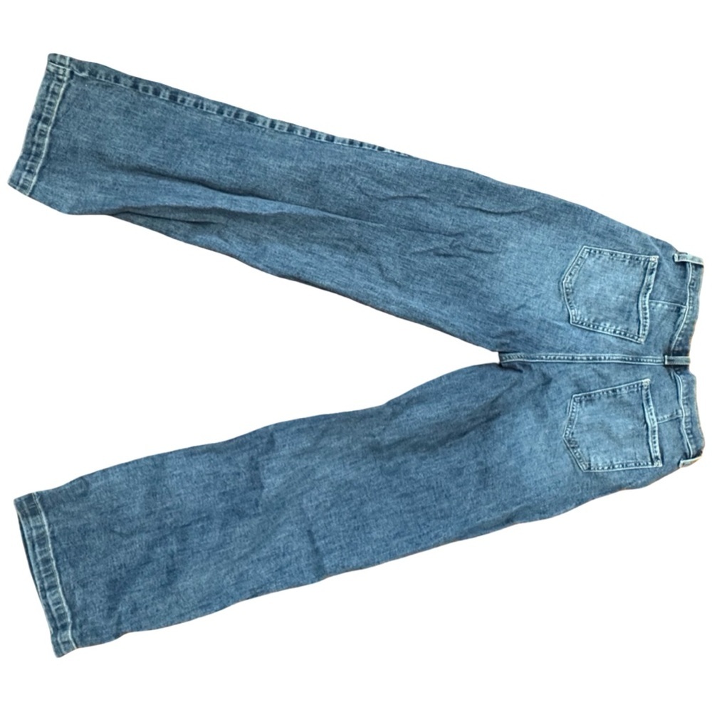 Wide Leg Blue Denim Jeans - Picture 2 of 4
